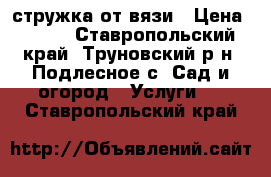 стружка от вязи › Цена ­ 200 - Ставропольский край, Труновский р-н, Подлесное с. Сад и огород » Услуги   . Ставропольский край